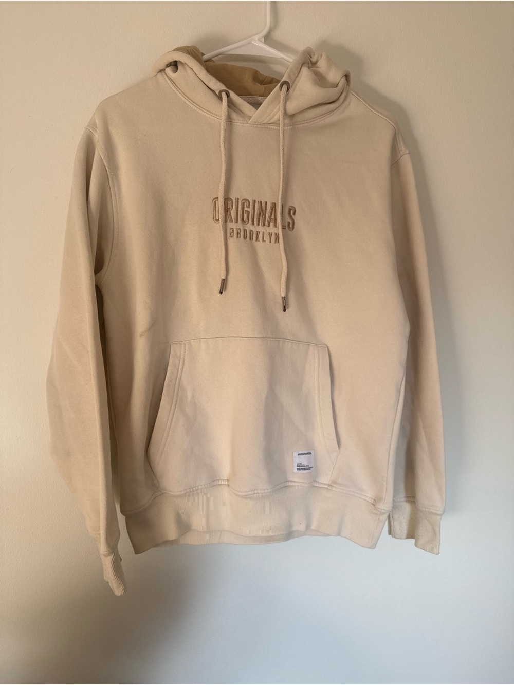 Originals Brooklyn Cream Hoodie - Men's Pullover Sweatshirt